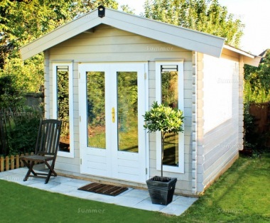 Apex Double Door Log Cabin 663 - Double Glazed