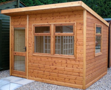 Pent Summerhouse 58 - Double Glazed