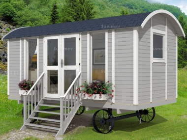 Shepherd Hut 978 - Steps, Double Glazed, Window Boxes