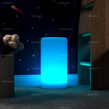 Cylinder Mood Light 123 - Solar Powered or USB, 8 Colours