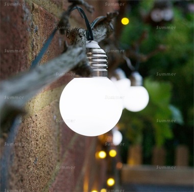 Festoon String Lights 129  - Solar Powered, 20 LEDs