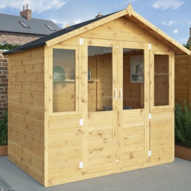 Apex Summerhouse 220 - Large Panes, Double Door