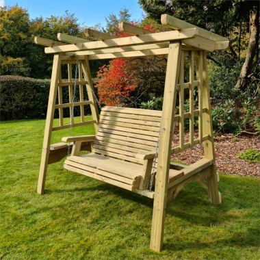 Pressure Treated Pergola Swing Seat 650 - Trellis