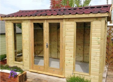 Side Door Apex Summerhouse 726 - Pressure Treated, Fitted Free