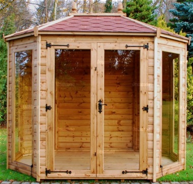 Octagonal Summerhouse 942 - Large Panes