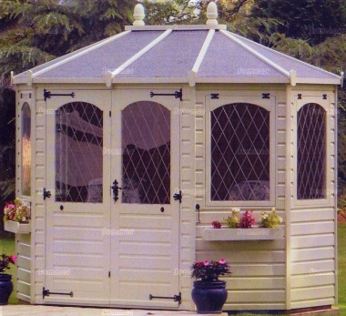 Leaded Octagonal Summerhouse 947 - Painted