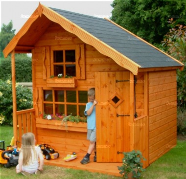 Two Storey Playhouse 41 - Upstairs to one Side, Fitted Free