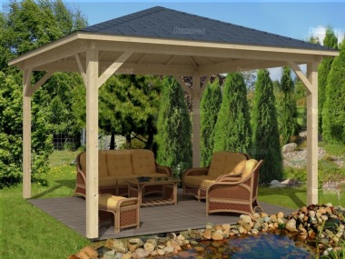 Wooden Gazebo 272 - Hipped Roof Wooden Gazebo 272 - Hipped Roof