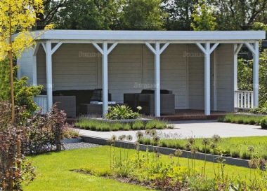 Wooden Gazebo 329 - Pent Roof