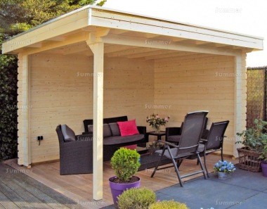 Wooden Gazebo 678 - Fully Boarded Walls, EPDM Roof