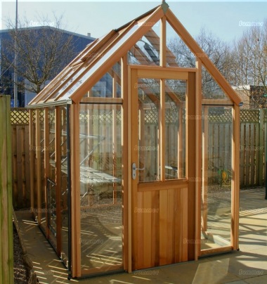 Cedar Victorian Greenhouse 653 - Steep Roof, Glass To Ground Cedar Victorian Greenhouse 653 - Steep Roof, Glass To Ground