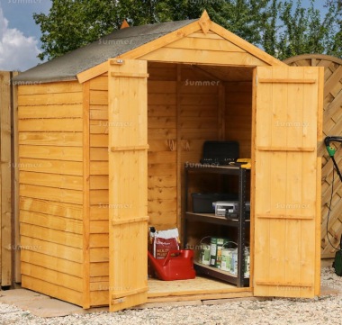 Overlap Apex Storage Shed 320 - Double Door