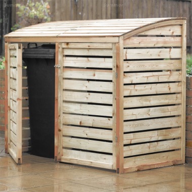 Wheelie Bin Store 261 - Pressure Treated, PEFC Certified