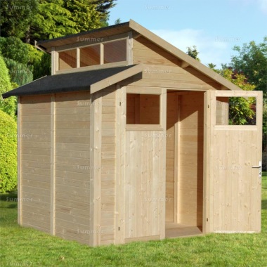 Double Door Heavy Duty Shed 844 - Split Level Roof, FSC® Certified