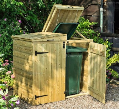 Wheelie Bin Store 927 - Tongue & Groove, Pressure Treated, FSC® Certified