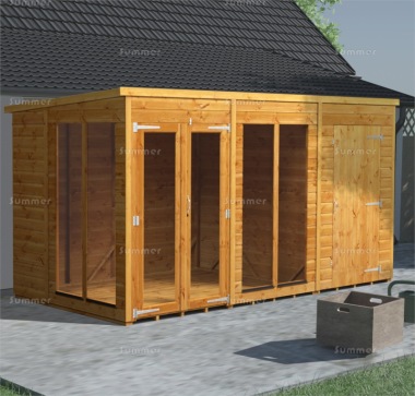 Pent Summerhouse 810 - Fast Delivery, Two Rooms Pent Summerhouse 810 - Fast Delivery, Two Rooms