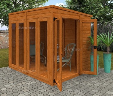 Pent Summerhouse 390 - Fast Delivery, Many Possible Designs Pent Summerhouse 390 - Fast Delivery, Many Possible Designs