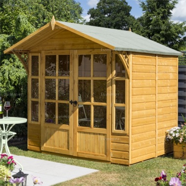 Georgian Apex Summerhouse 288 - Double Door, FSC® Certified