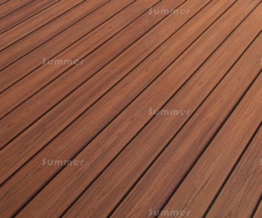 Solid Composite Decking Kit 268 - Brown Textured Woodgrain