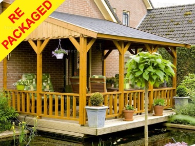 Repackaged Wooden Gazebo 333 - Lean To, Felt Tiles Repackaged Wooden Gazebo 333 - Lean To, Felt Tiles