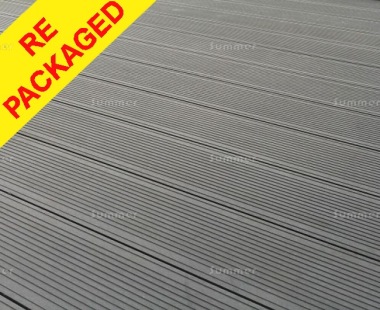 Repackaged Composite Decking Kit 284 - Reversible, Grooved Finish, Grey